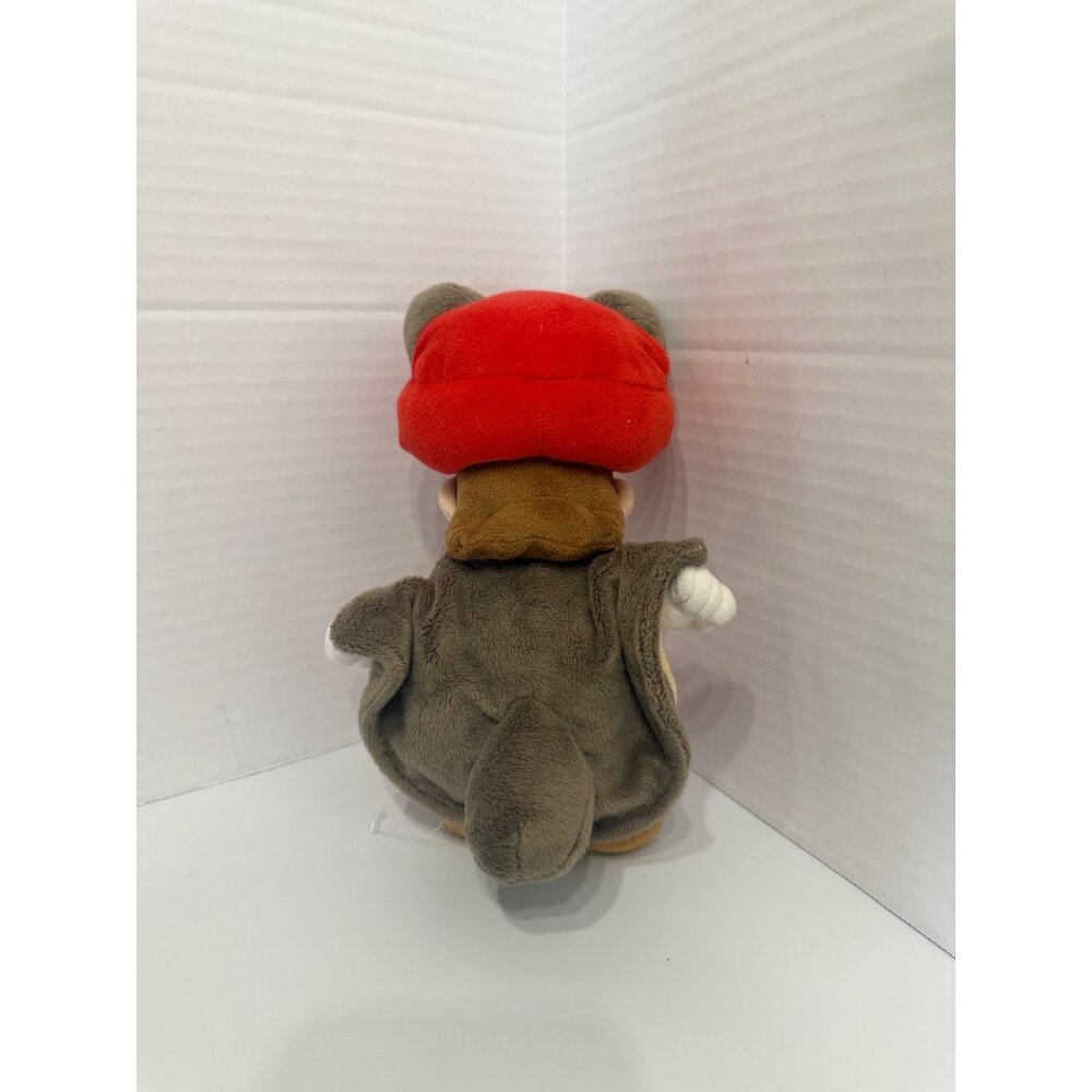 Super Mario Bros. Tanooki Mario Flying Squirrel Red Overalls 9" Buddy Nintendo - Picture 4 of 9